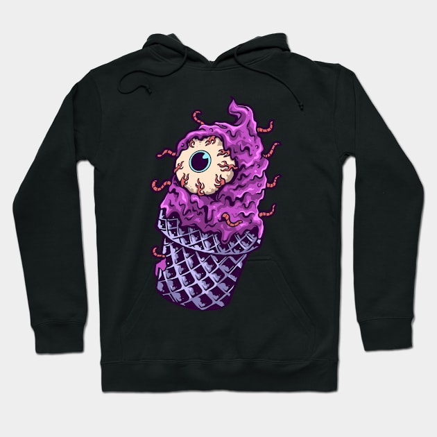 Creepy Ice Cream Hoodie by phsycartwork